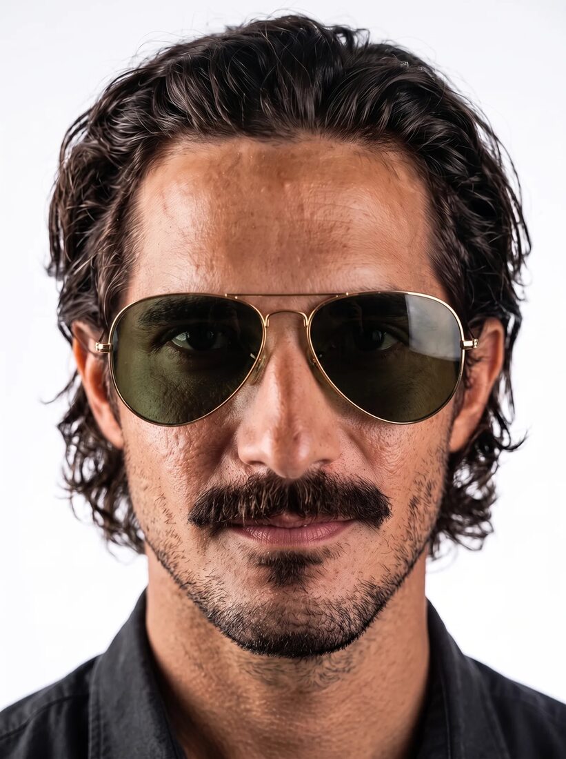 Enrique con gafas de aviador