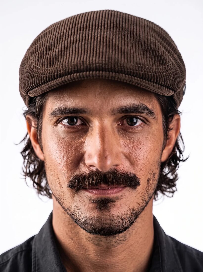 Enrique con gorra plana